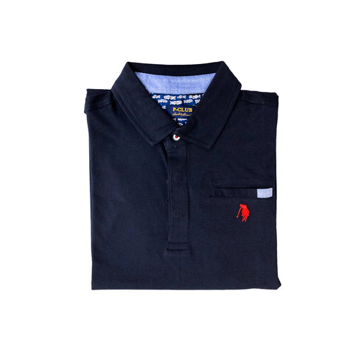 Maglia Uomo Polo Nera maniche corte con taschino e logo colore nero art. p22169 P CLUB abbigliamento uomo L'Orchidea - Siderno, Commerciovirtuoso.it