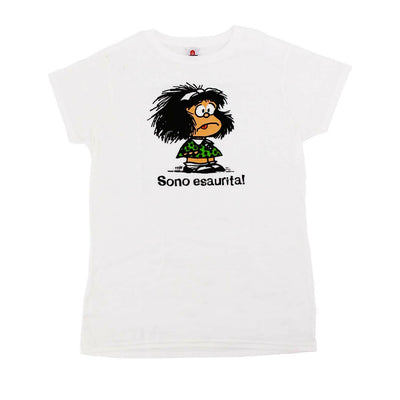 Maglia Donna T-Shirt Magazzini Salani Maglietta Maniche 100% Cotone Corte Mafalda sono Esaurita Girocollo T-Shirt Casual Moda/Donna/Abbigliamento/T-shirt top e bluse/T-shirt Liquidator Italia - Nicosia, Commerciovirtuoso.it