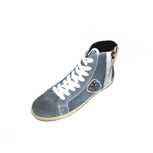 Sneakers donna Antracite - Scarpe da ginnastica signora in pelle camoscio scamosciate - scarpe sportive con lacci - Made in Italy art. shik32 Sneakers donna L'Orchidea - Siderno, Commerciovirtuoso.it