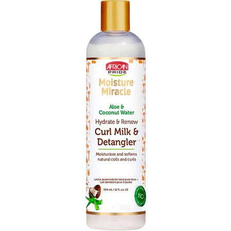 African Pride Moisture Miracle Curl Milk & Detangler 354ml Latte Idratante No Risciacquo Per Capelli Bellezza/Cura dei capelli/Prodotti per la cura dei capelli/Balsami Agbon - Martinsicuro, Commerciovirtuoso.it