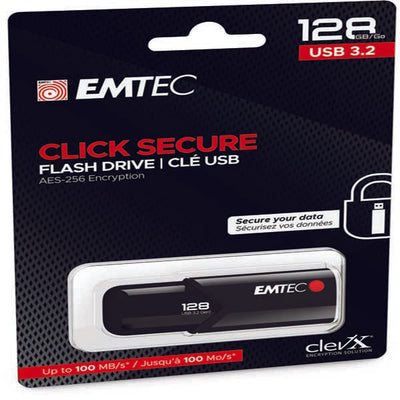 Emtec - Memoria USB B120 ClickSecure - ECMMD128GB123 - 128 GB Elettronica/Informatica/Dispositivi archiviazione dati/Dispositivi archiviazione dati esterni/PenDrive Eurocartuccia - Pavullo, Commerciovirtuoso.it