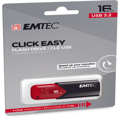 Emtec - Memoria USB B110 USB 3.2 ClickEasy - rosso - ECMMD16GB113 - 16 GB Elettronica/Informatica/Dispositivi archiviazione dati/Dispositivi archiviazione dati esterni/PenDrive Eurocartuccia - Pavullo, Commerciovirtuoso.it