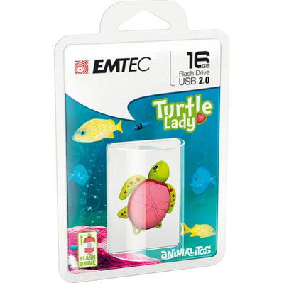 Emtec - Memoria usb2.0 M335 Anmalitos Lady Turtle - ECMMD16GM335 - 16 GB Elettronica/Informatica/Dispositivi archiviazione dati/Dispositivi archiviazione dati esterni/PenDrive Eurocartuccia - Pavullo, Commerciovirtuoso.it