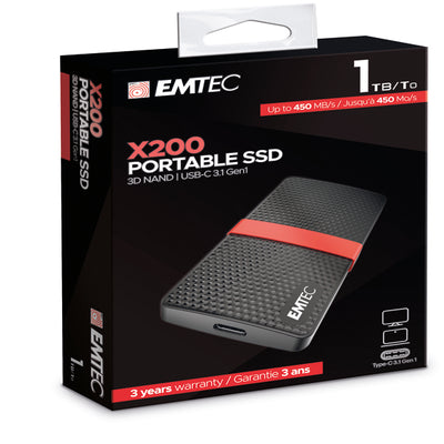 Emtec - Hard disk SSD esterno 3.1 - 1 TB - ECSSD1TX200 Elettronica/Informatica/Dispositivi archiviazione dati/Dispositivi archiviazione dati esterni/Hard Disk esterni Eurocartuccia - Pavullo, Commerciovirtuoso.it