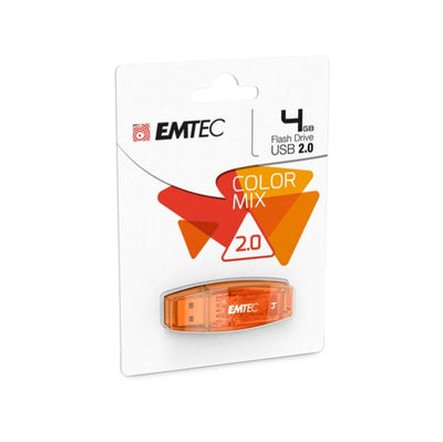 Emtec - Memoria Usb 2.0 - Arancione - ECMMD4GC410 - 4GB Elettronica/Informatica/Dispositivi archiviazione dati/Dispositivi archiviazione dati esterni/PenDrive Eurocartuccia - Pavullo, Commerciovirtuoso.it