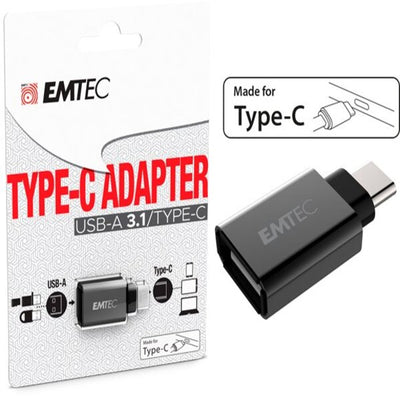 Emtec - USB 3.1 To Type-C con adattatore -1 porta USB-A 3.1 - ECADAPT600C Elettronica/Informatica/Dispositivi archiviazione dati/Dispositivi archiviazione dati esterni/PenDrive Eurocartuccia - Pavullo, Commerciovirtuoso.it