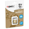 Emtec - SDXC Class 10 Gold + - ECMSD64GXC10GP - 64GB Elettronica/Informatica/Dispositivi archiviazione dati/Dispositivi archiviazione dati esterni/Schede di memoria/Schede Multimedia Eurocartuccia - Pavullo, Commerciovirtuoso.it