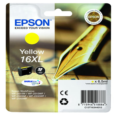 Epson - Cartuccia ink - 16XL - Giallo - C13T16344012 - 6 5ml Elettronica/Informatica/Stampanti e accessori/Accessori per stampanti a inchiostro e laser/Cartucce d'inchiostro Eurocartuccia - Pavullo, Commerciovirtuoso.it
