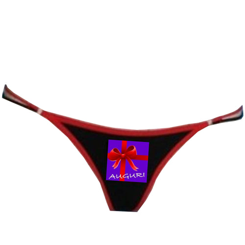 Perizoma Nero Divertente Umoristico Auguri Idea Regalo Addio Al Nubilato Salute e cura della persona/Erotismo e contraccezione/Sex toys/Gadget per addio al nubilato e al celibato Kondorama - Martinsicuro, Commerciovirtuoso.it