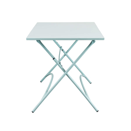 ROMANUS - tavolo da giardino pieghevole in ferro 110x70 Verde Milani Home