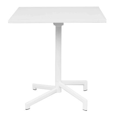 OPERA - tavolo da giardino quadrato in ferro 70x70 Bianco