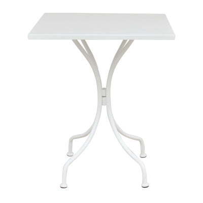 ROMANUS - tavolo in metallo da giardino Bianco
