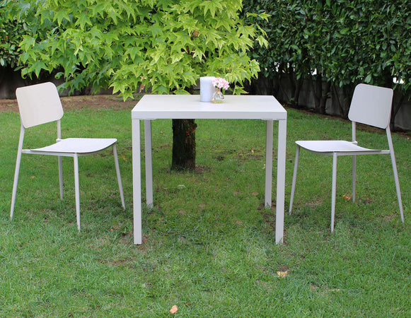 VIPER - sedia in metallo da giardino Tortora Milani Home