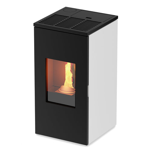 Stufa a pellet 11 kw ventilata Futura per ambienti moderni h 101 cm Fai da te/Prodotti per la costruzione/Riscaldamento e raffreddamento/Sistemi mobili di climatizzazione/Riscaldamento/Stufe a pellet Decor Space - Altamura, Commerciovirtuoso.it