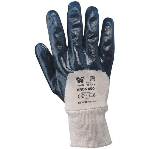 Guanto da lavoro Brok 600in tessuto jersey di cotone impregnato in NBR polsino elastico Fai da te/Sicurezza e protezione/Attrezzature per sicurezza sul lavoro/Guanti/Guanti da lavoro La Zappa - Altamura, Commerciovirtuoso.it