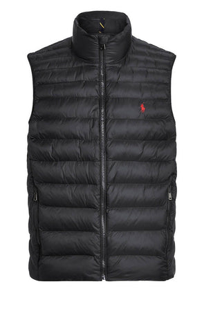 Ralph Lauren Smanicato Uomo Imbottito Tinta Unita Piumino Senza Maniche Collo Alto, Zip E Tasche Moda/Uomo/Abbigliamento/Giacche e cappotti/Gilet Euforia - Bronte, Commerciovirtuoso.it