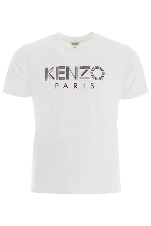 Kenzo Paris T-Shirt Uomo Bianca Maxi Logo 100% Cotone KENZO Maglia Maniche Corte Girocollo Per Lui T-Shirt Kenzo Paris Bianco Euforia - Bronte, Commerciovirtuoso.it
