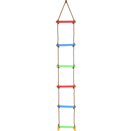Gioco scala da arrampicata per altalena in plastica con corde per bambini Giochi e giocattoli/Sport e giochi all'aperto/Casette giocattolo La Zappa - Altamura, Commerciovirtuoso.it