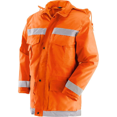 Giaccone Alta Visibilità Mister Orange in tessuto Poliestere e PVC Fai da te/Sicurezza e protezione/Attrezzature per sicurezza sul lavoro/Abbigliamento La Zappa - Altamura, Commerciovirtuoso.it