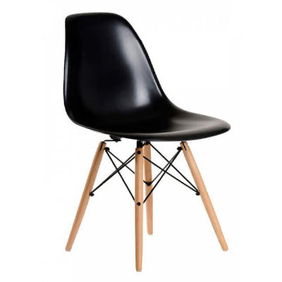 JULIETTE - sedia moderna con gambe in legno Nero Milani Home