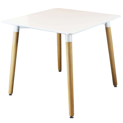 THOMAS - tavolo in legno e abs 80x80 Bianco Milani Home