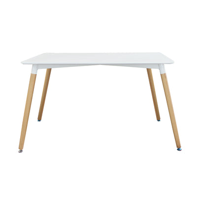 THOMAS - tavolo in legno e abs 120x80 Bianco