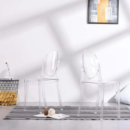 MELODIE - sedia moderna in policarbonato trasparente Trasparente Milani Home