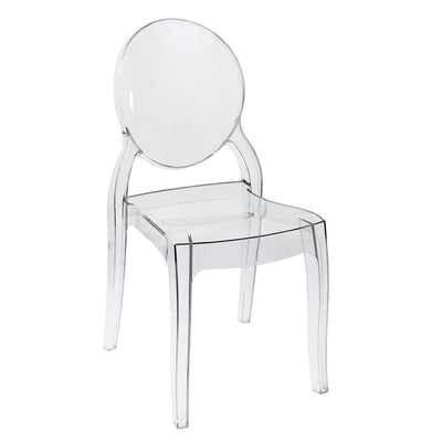 MELODIE - sedia moderna in policarbonato trasparente Trasparente Milani Home