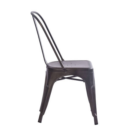 AGATHA - sedia moderna in metallo Nero Milani Home