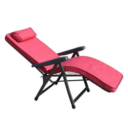 HARPER - poltrona sdraio relax reclinabile Rosso Milani Home