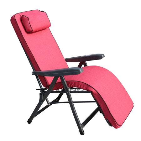 HARPER - poltrona sdraio relax reclinabile Rosso Milani Home