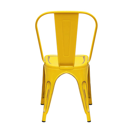 AGATHA - sedia in metallo giallo antico Giallo Milani Home