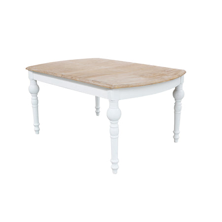 CROSS - tavolo vintage in legno 150/190x100 Bianco