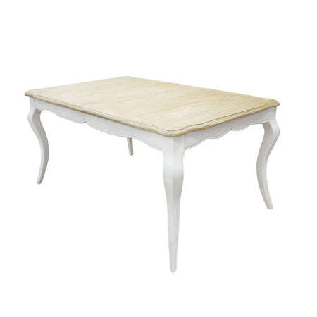 CROSS - tavolo vintage in legno 160/200x100 Bianco