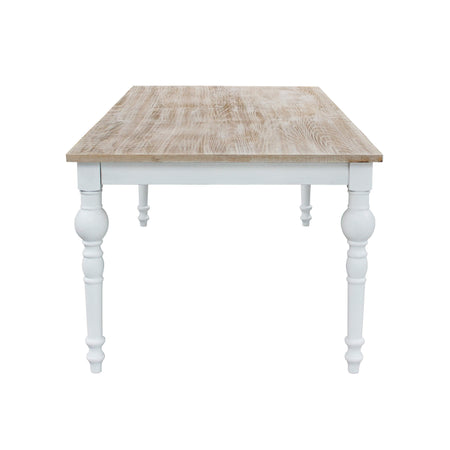 CROSS - tavolo vintage in legno 200x100 Bianco