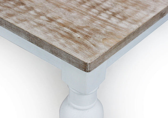 CROSS - tavolo vintage in legno 200x100 Bianco Milani Home