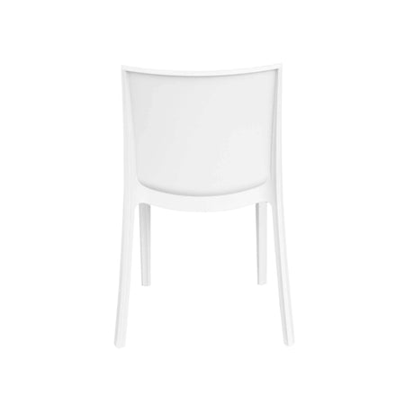 PERLA - sedia in polipropilene impilabile da esterno e interno Bianco Milani Home