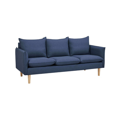 OLOF - divano 3 posti stile scandinavo Blu