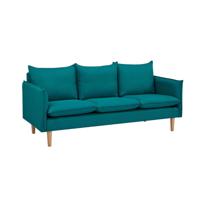 OLOF - divano 3 posti stile scandinavo Azzurro