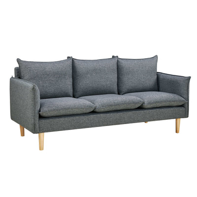 OLOF - divano 3 posti stile scandinavo Grigio scuro