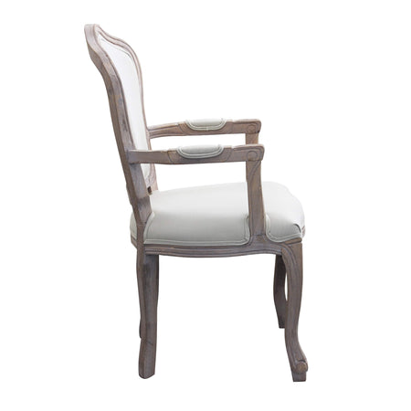 POLLY - sedia vintage in tessuto Bianco Milani Home