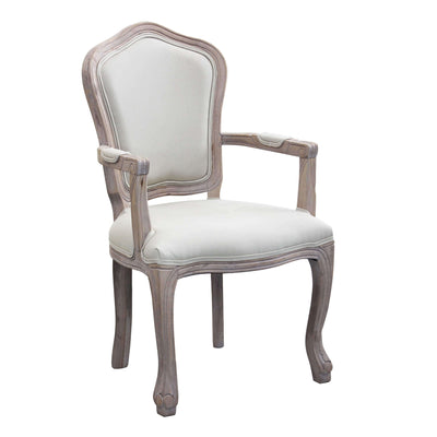 POLLY - sedia vintage in tessuto Bianco