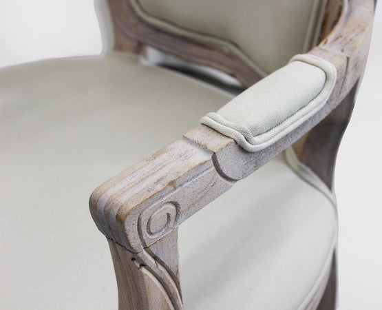 POLLY - sedia vintage in tessuto Bianco Milani Home