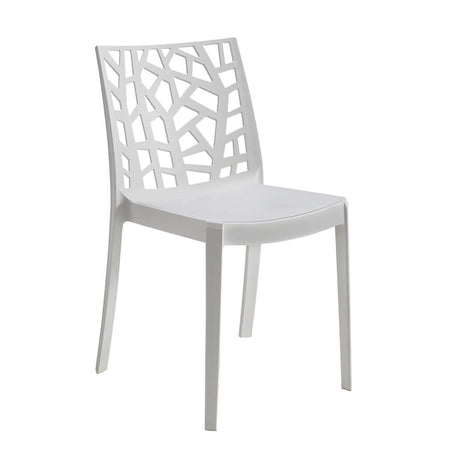 MATRIX - sedia da giardino Bianco