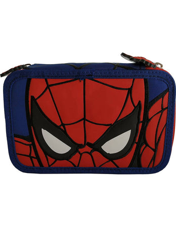 Spider-man - Astuccio Triplo Riempito, 3 Scomparti, 45 Accessori Scuola Cancelleria e prodotti per ufficio/Scuola e materiale didattico/Materiale scolastico/Cartelle e zaini per la scuola/Astucci Cartoleria Deja Vu - Crotone, Commerciovirtuoso.it