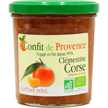 3 Vasetti Di Marmellata Di Clementine Corsa Extra Biologico 370g Biologica Confit De Provence