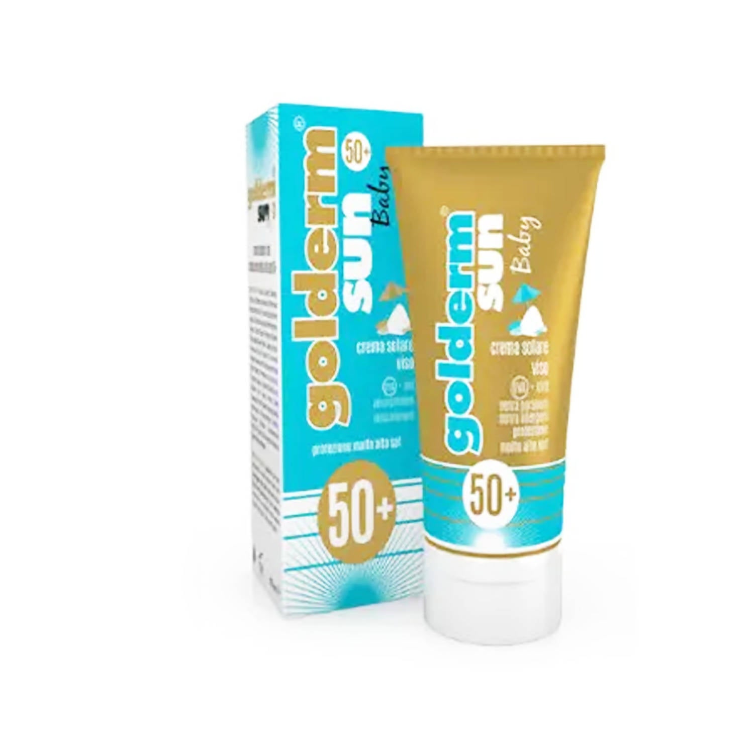 Golderm Sun 50+ Baby Crema Solare Viso Protezione Molto Alta 50 Ml per  Bambini Crema Protezione Solare Formula Ricca per Pelli Delicate -  commercioVirtuoso.it