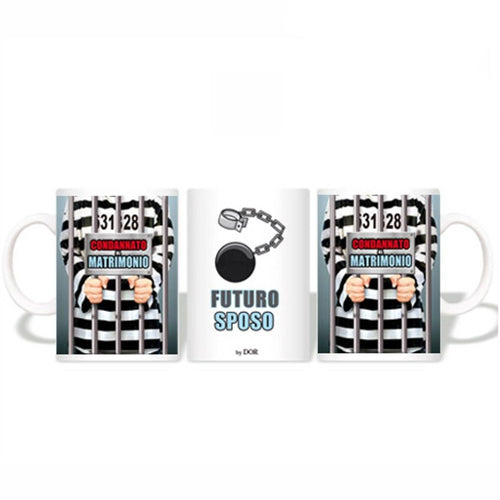 Tazza Futuro Sposo Condannato al Matrimonio Addio al Celibato Salute e cura della persona/Erotismo e contraccezione/Sex toys/Gadget per addio al nubilato e al celibato Kondorama - Martinsicuro, Commerciovirtuoso.it