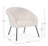 Poltrona Aiko per interno, Gambe In Acciaio Verniciato A Polvere 80 x 76 x 75h cm Casa e cucina/Arredamento/Soggiorno/Poltrone e sedie/Poltrone Decor Space - Altamura, Commerciovirtuoso.it