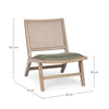 Poltrona Cortilia per interno, Struttura In Legno Di Frassino Con Finitura A Base Di Nitrocellulosa, 56 x 76 x 76.5h cm Casa e cucina/Arredamento/Soggiorno/Poltrone e sedie/Poltrone Decor Space - Altamura, Commerciovirtuoso.it